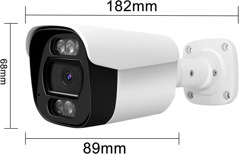 5MP Full Color Bullet IP Security Camera, Two Way Talk, 2.8mm Lens