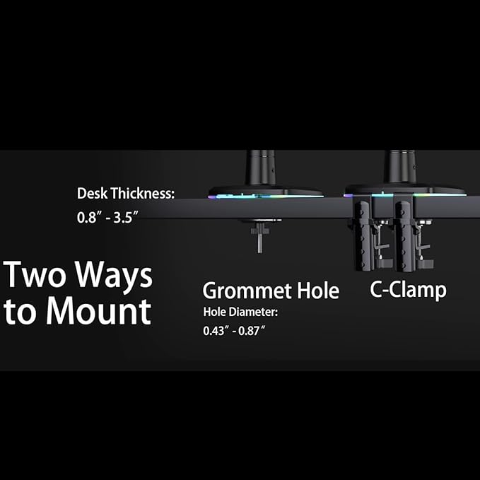 NB Gaming Monitor Arm or for 32 to 60 Inches Screen, Load up to 20 kg, VESA