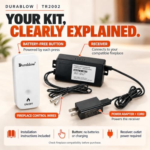 Durablow TR2002 Gas Fireplace Remote Control