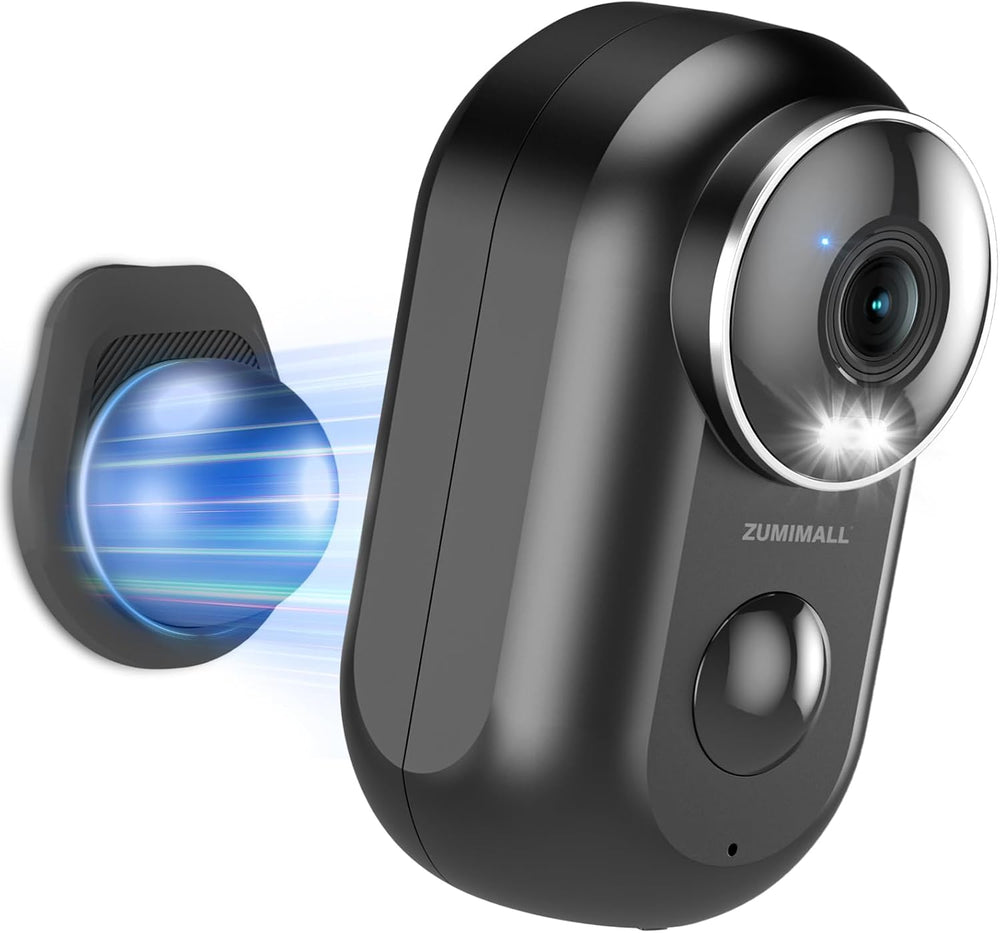 ZUMIMALL 2K Security Cameras Wireless Outdoor, Magnetic Mount, 130° View