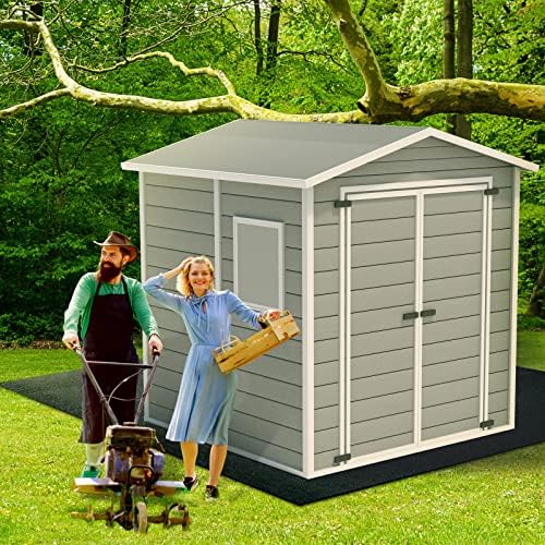 Shed Floor Mat 9.8 x 12 ft, PE Backing for Large Sheds, Garage and Workshop