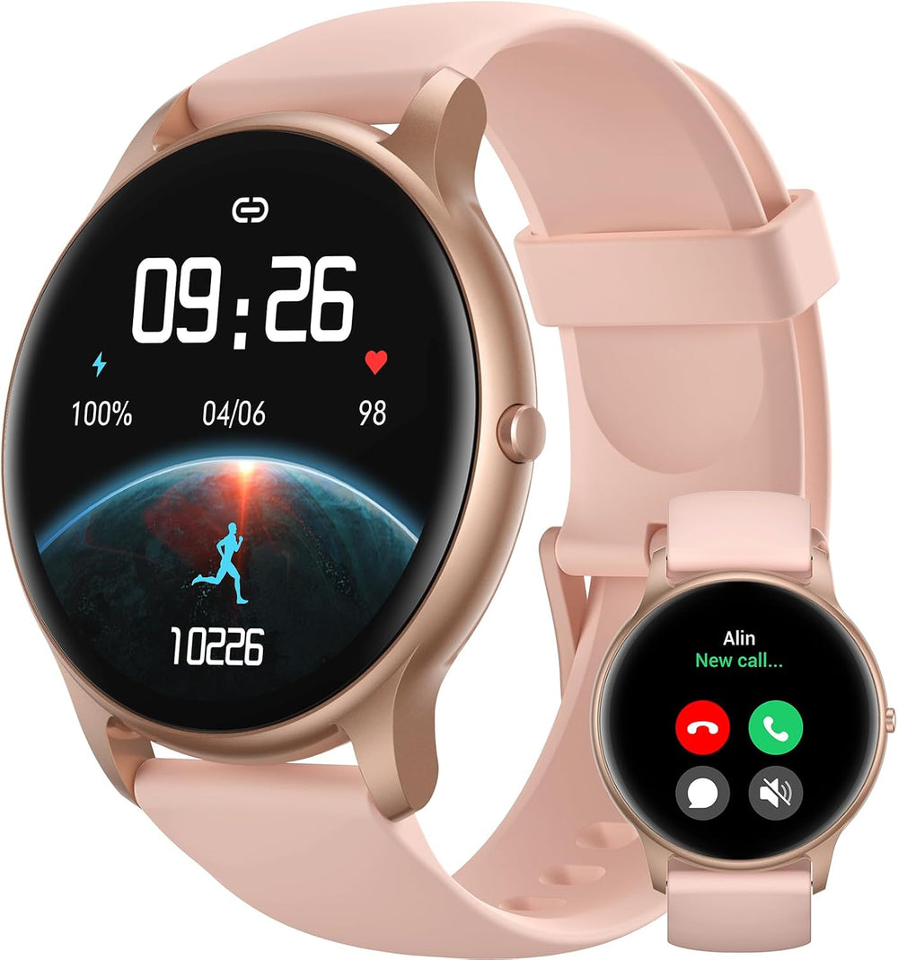 Parsonver Smart Watch for Women, HD Screen Fitness Tracker IP68 Waterproof