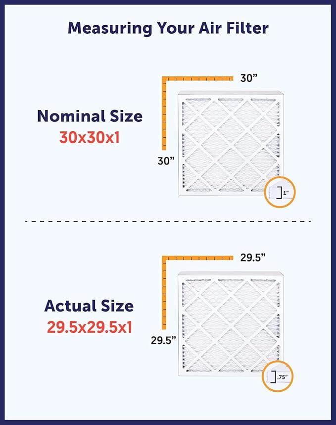 Filter King 39x20x1 Air Filter | 4-PACK | MERV 8 HVAC Pleated A/C Furnace