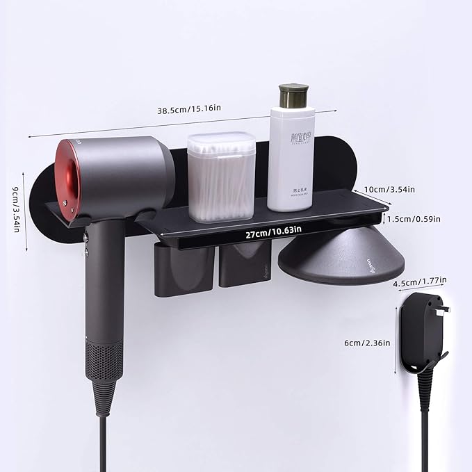 FLE Hair Dryer Holder Wall Mounted