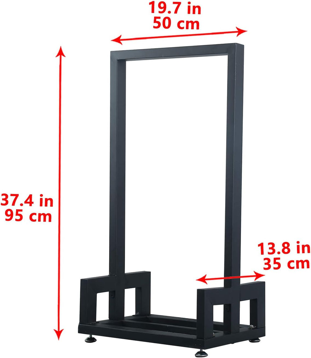 MBQQ Industrial & Rustic Heavy Duty Firewood Log Rack for Home Fire Place...