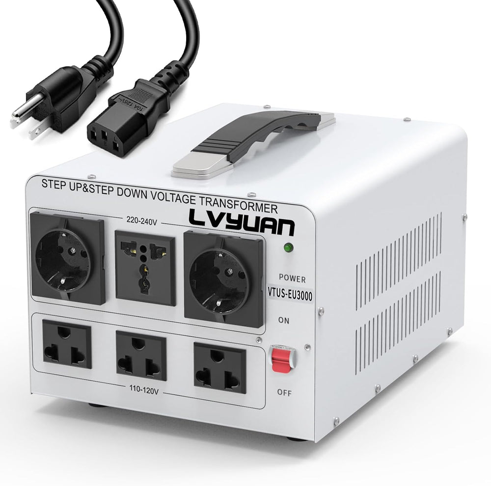 LVYUAN Heavy Duty 3000W Watt Voltage Transformer Converter Step Up/Down
