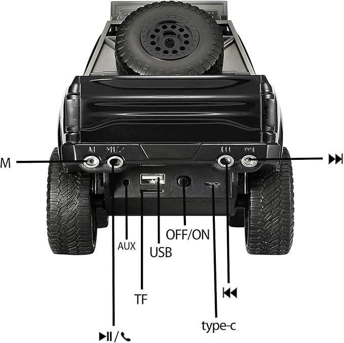 WS-589 Rugged Pickup Truck Bluetooth Replica Speaker – Portable Audio