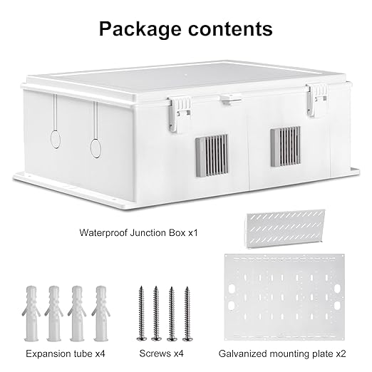 Namunanee Outdoor Electrical Junction Box, ABS Water Resistant Enclosure