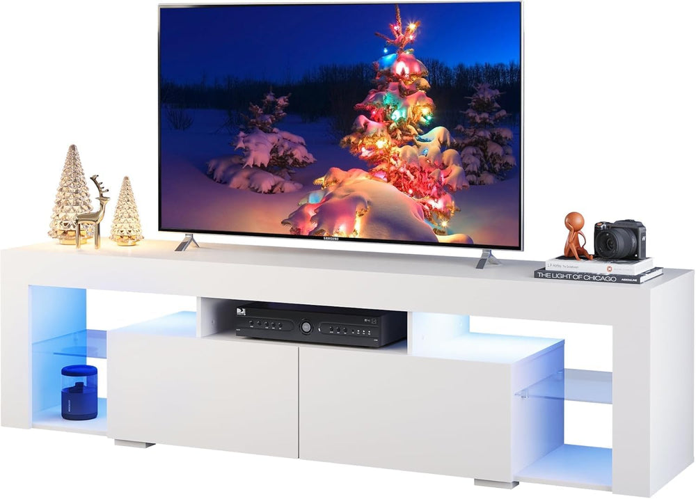 WLIVE TV Stand for 65 to 70 Inch TV, Modern Entertainment Center