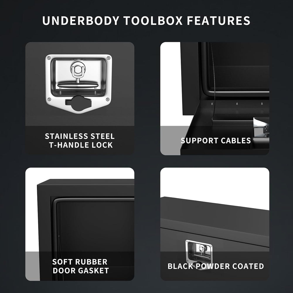 24 inch Underbody Tool Box,Steel Truck Tool Box for Pickup Truck,Utility Trac...