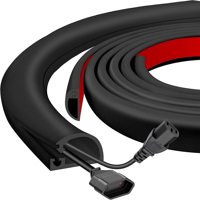 Silicone Wall Wire Hider, Side Open Wire Covers