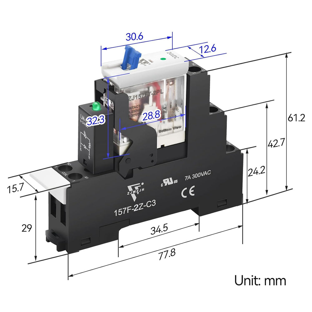 UL Listed 6Pcs 8 Amp Mini Electromagnetic Relay