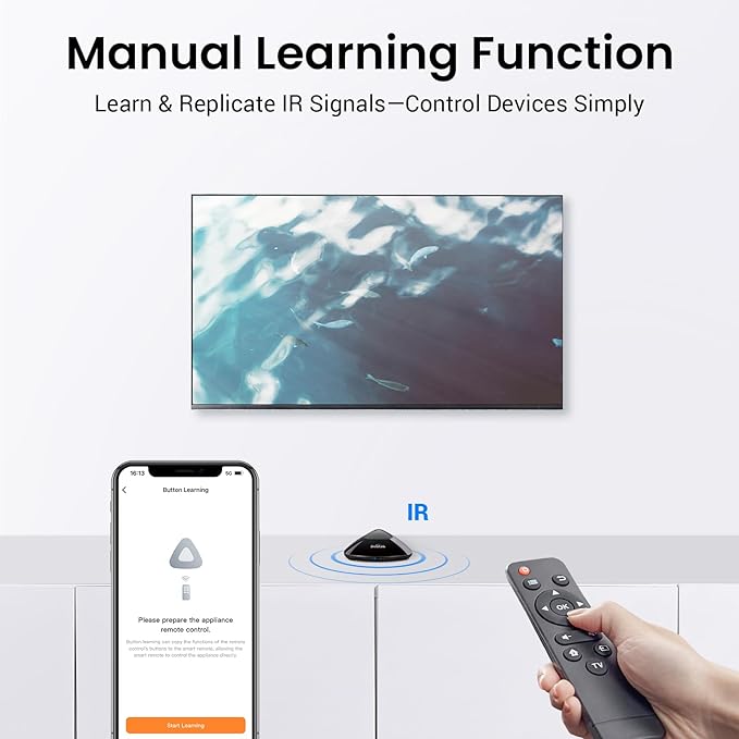 BroadLink Universal IR/RF Remote RM MAX, Wi-Fi & BLE Smart Hub