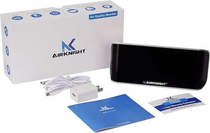 AirKnight Premium Indoor Air Quality Monitor Indoor & Air Quality Sensor....