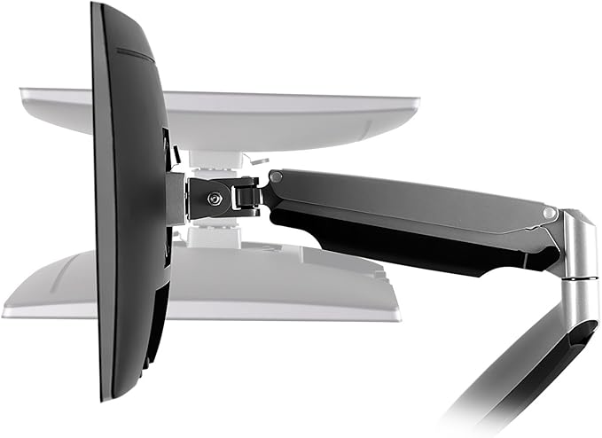 Mount-It! Dual Monitor Arm Mount Desk Stand Two Articulating Gas Spring Height