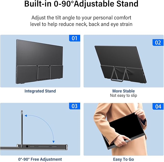 InnoView Portable Monitor 15.6" 1080P