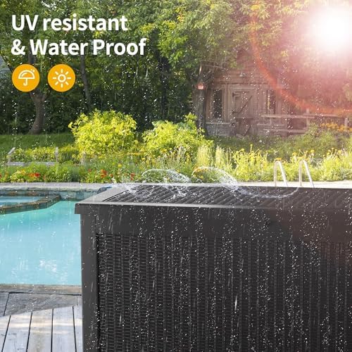 Outdoor Storage Box, 320 Gallon Waterproof Deck Box, Dual Gas-Spring Ultimate...