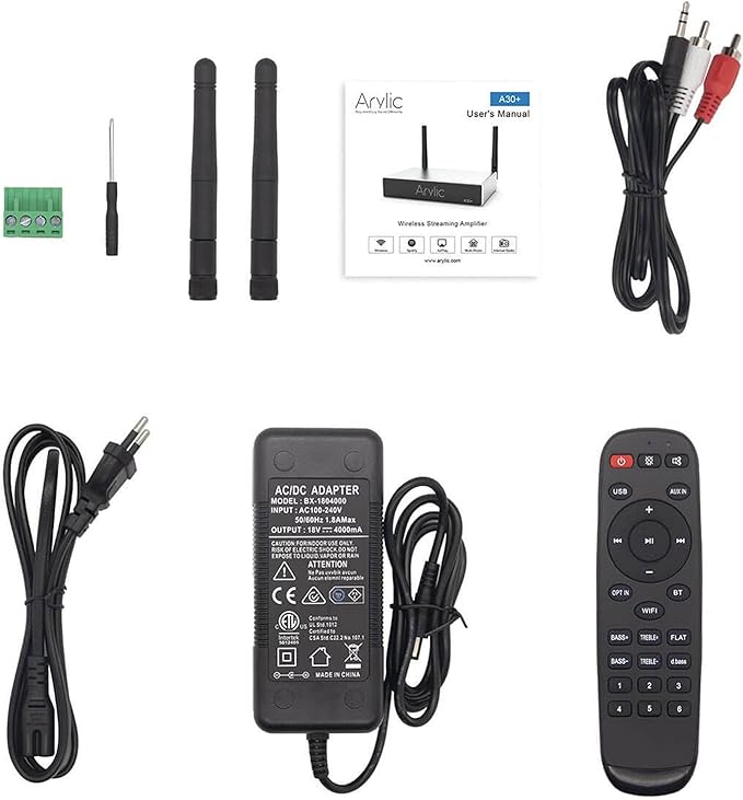 Arylic Stereo WiFi and Bluetooth 5.0, 2-Channel Class D Wireless Mini Home