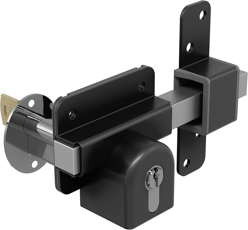 GateMate Long Throw Gate Lock 1490096, Euro Profile Keyed Both Sides Gate Lock