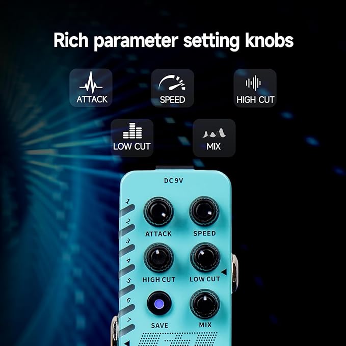 MOOER E7 Polyphonic Guitar Synth Pedal Electronic Synthesizer, 7 Guitar