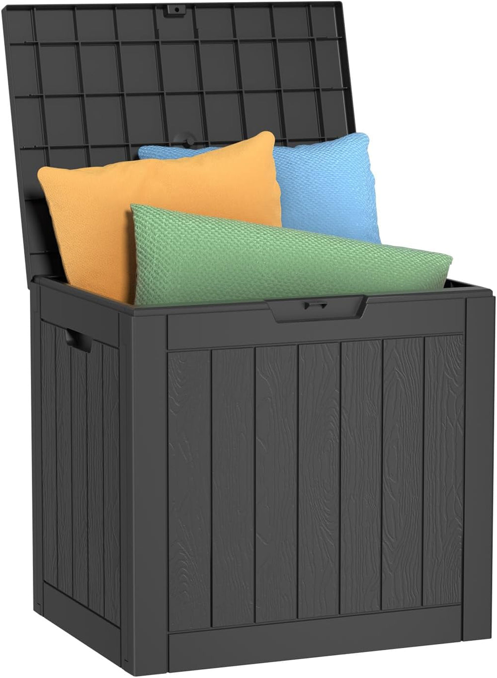 Vixzen 30 Gallon Deck Boxes Outdoor Waterproof, Lockable Storage Box for Pati...