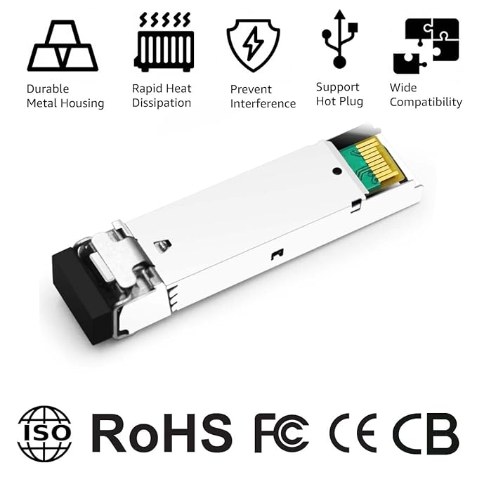 OPSTRAN 1000BASE-LX/LH SFP Optical Transceiver Module Compatible (4 Pack)