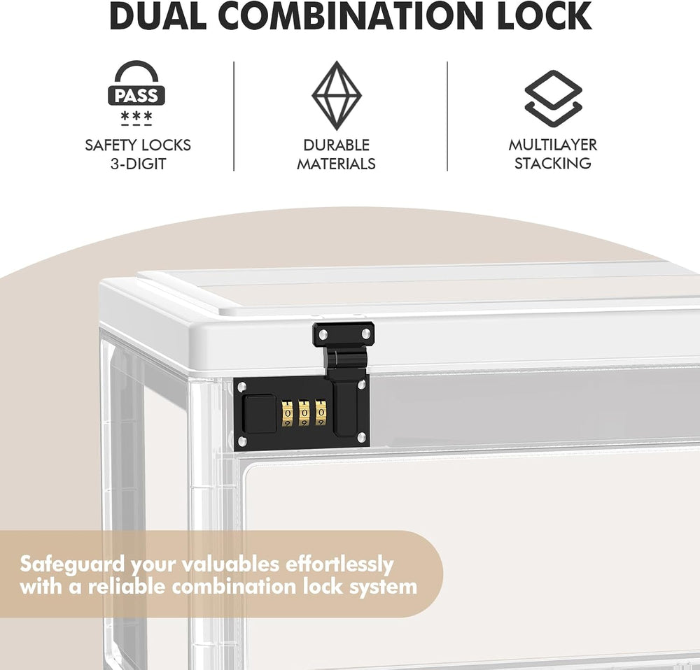 Extra Large Lock Box for Medication Safe, Medicine Lockable Storage Box with ...