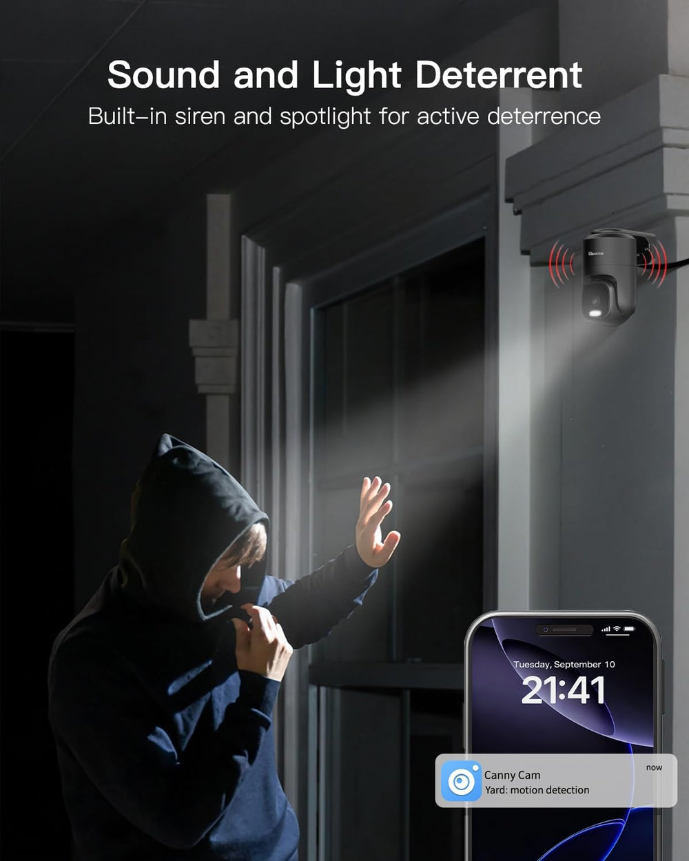 VIMTAG 2.5K Pan/Tilt Wired Outdoor Security Camera for Home, Dual-Band WiFi