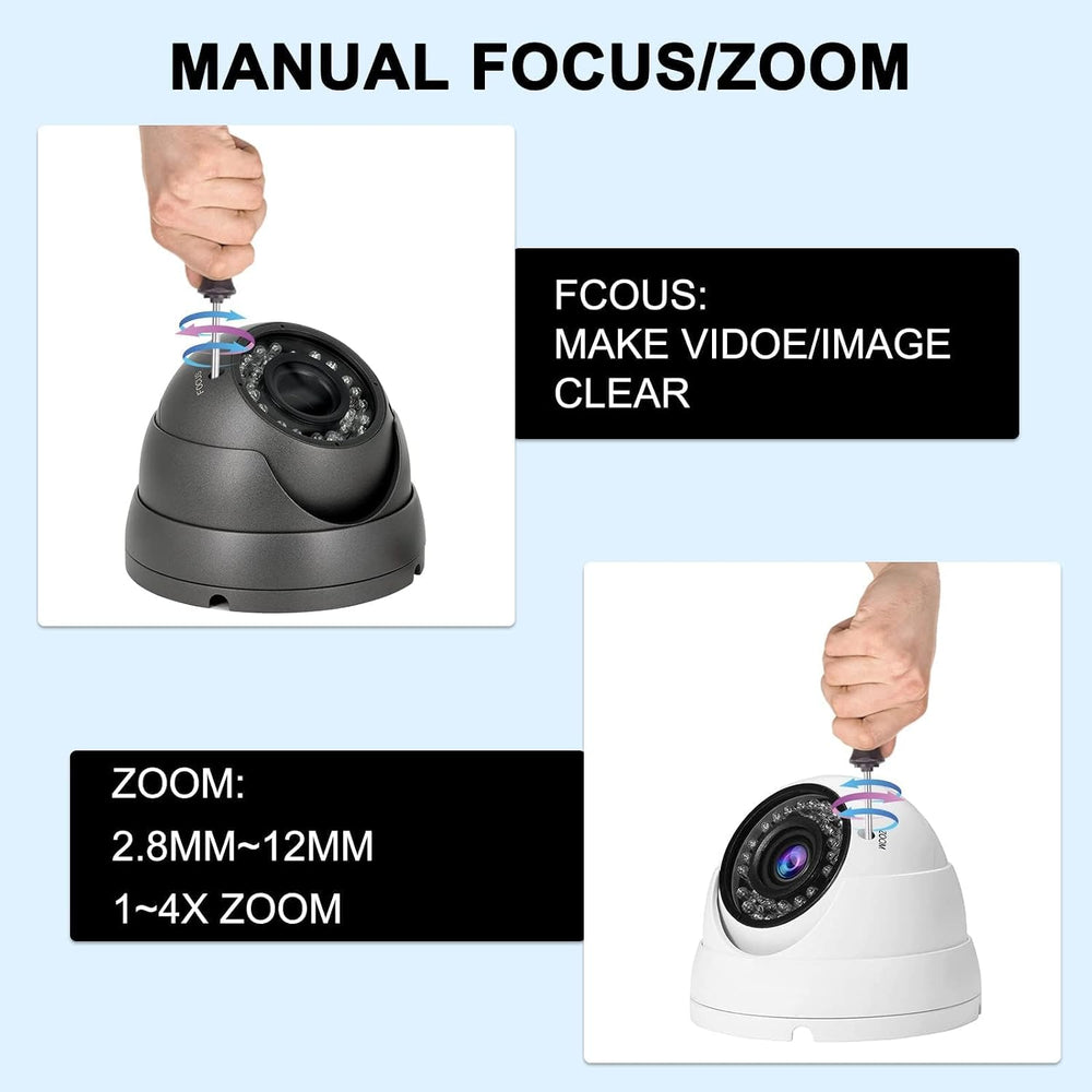 Anpviz 2MP Analog CCTV Camera 1080P HD 4-in-1(TVI/AHD/CVI/960H CVBS)