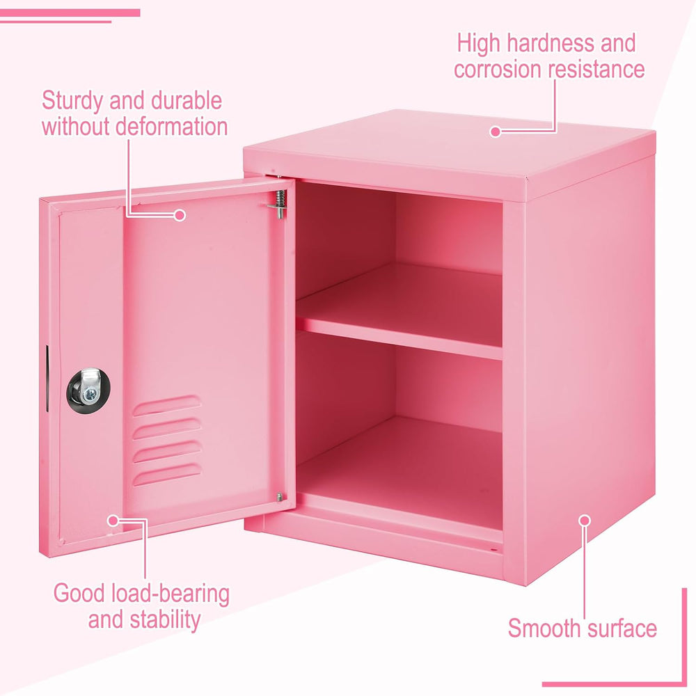Suzile Lockable Storage Cabinet Metal Lockable Steel Storage Cabinet Organize...