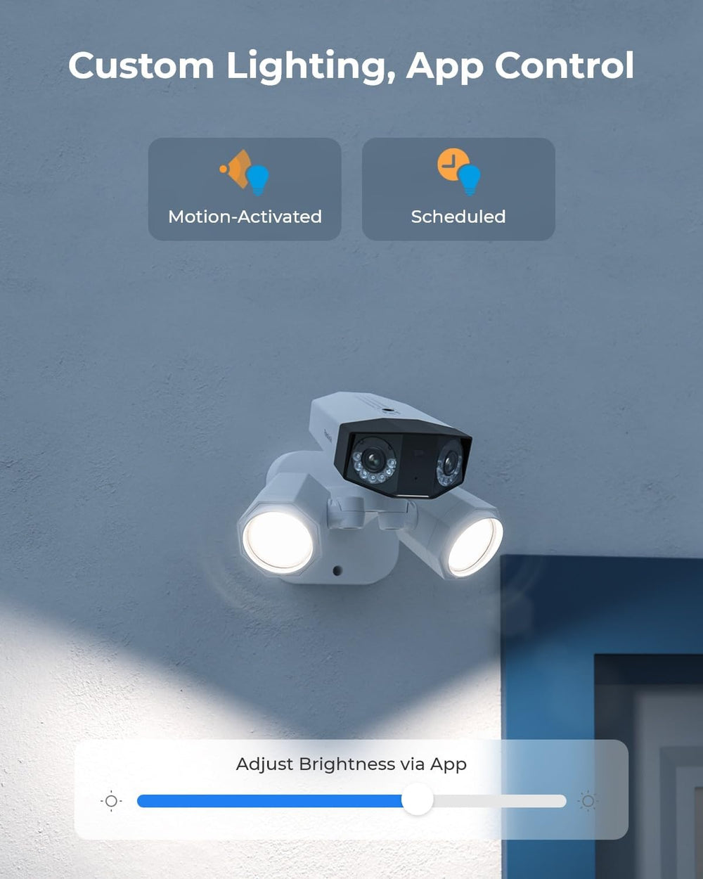 REOLINK 4K PoE Security Camera Duo Floodlight PoE, 180° Ultra-Wide Angle