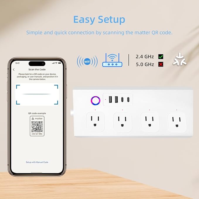 Matter Smart Power Strip, Works