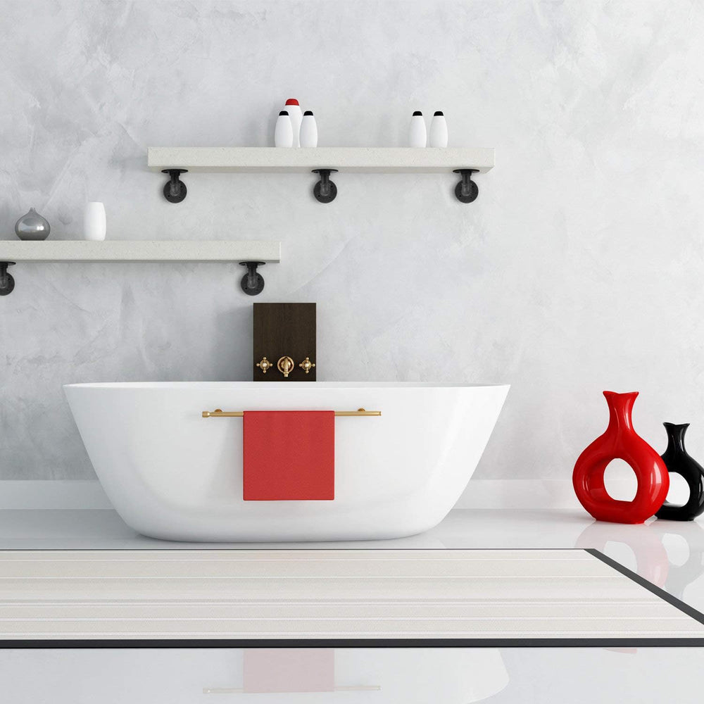 1/2" Pipe Shelf Bracket๏ผWall Mounted Floating Shelf Bracket, Steam Punk ...