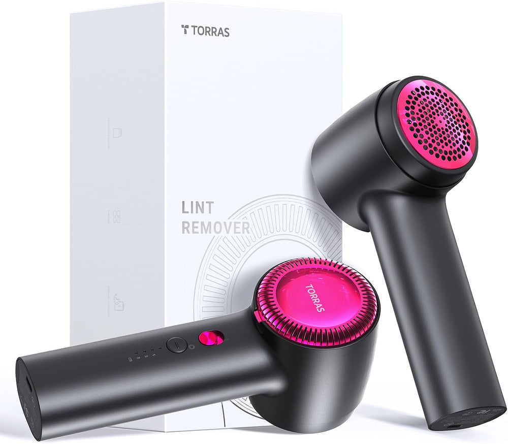 TORRAS Rechargeable Fabric Shaver Electric Lint Remover 3-Speed Remove Fuzz