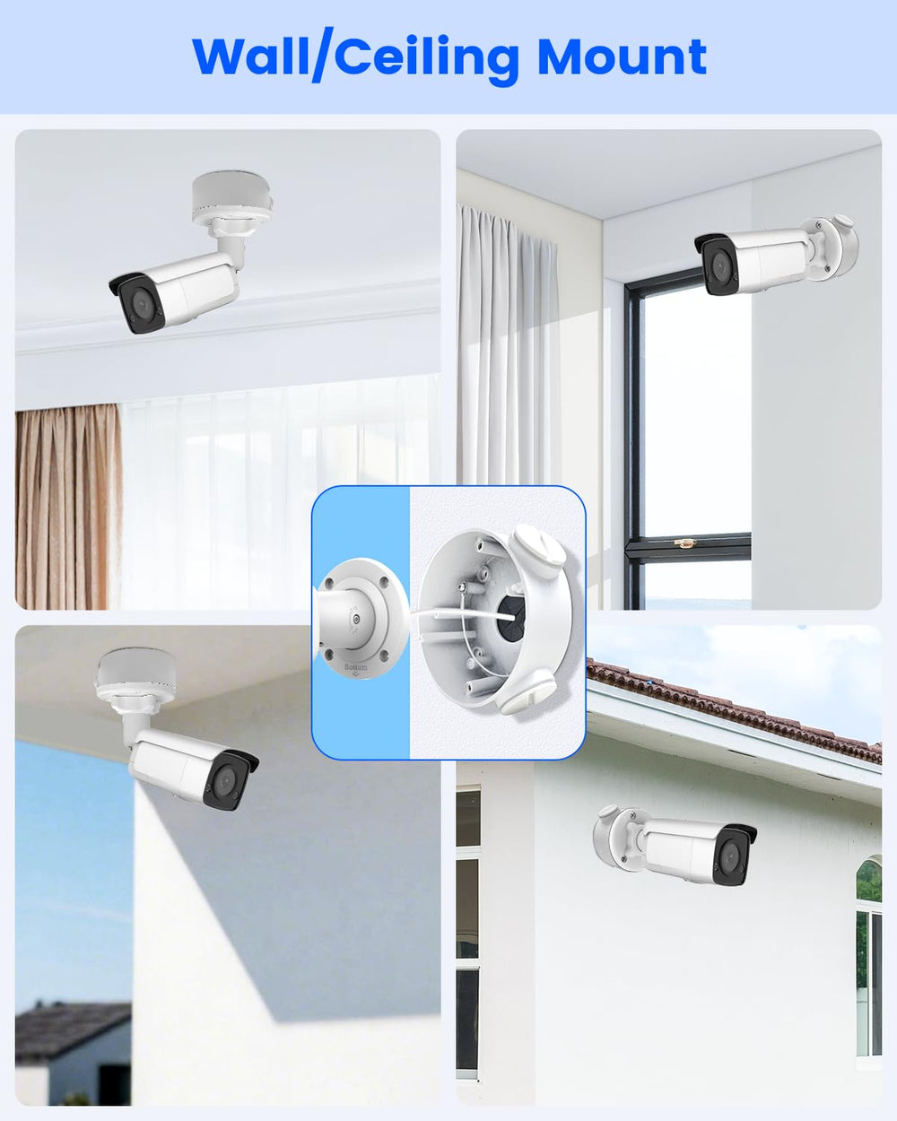 KU-DS-1260ZJ Aluminum Security Camera Junction Box for Hik Bullet Cameras