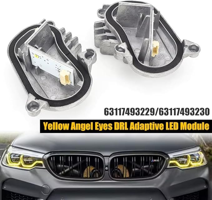 SOCAL-LED LIGHTING Yellow Angel Eye Daytime Running Light DRL Adaptive