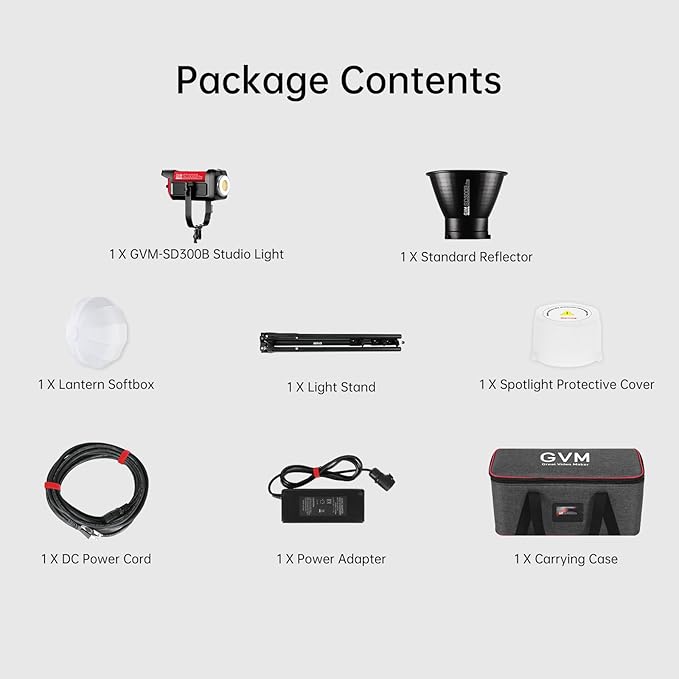 GVM 300W Photography Lighting Bi-Color Video Light