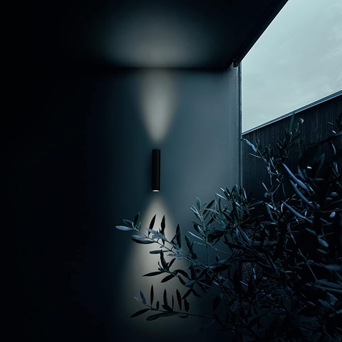 rosykite Dusk to Dawn Outdoor Wall Lighting, Double Up Down Aluminum Waterpro...