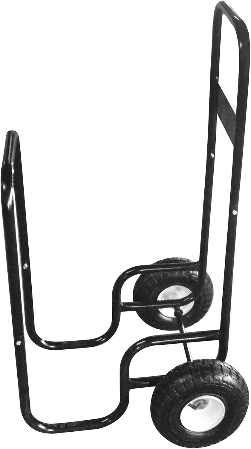 Firewood Carrier – Rolling Storage Cart for Logs with 2 Wheels and Heavy-Duty...