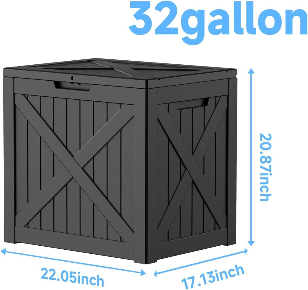 Deck Box Large Outdoor Storage for Patio Furniture, Outdoor Cushions, Garden ...