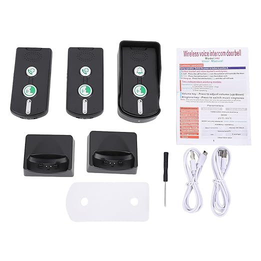 Swokely Rechargeable Wireless Intercom Unit, 2-Way Talking, 500 Meter Talking...
