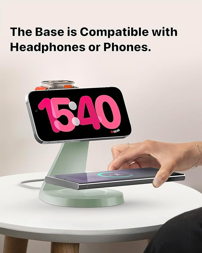 3 in 1 Charging Station for Apple Devices, Mag-Safe Charger Stand Fast Charging