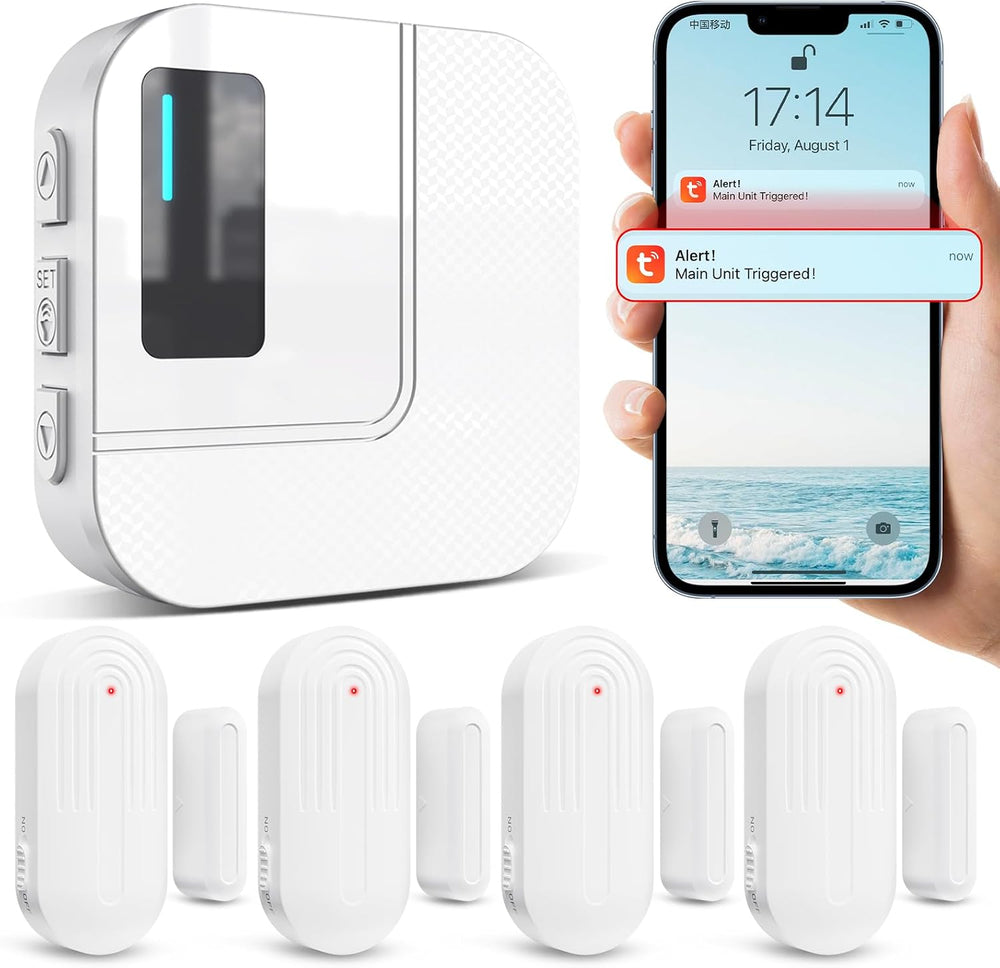 Door Chime, Sanjie WiFi Door Sensor Open Chime When Entering