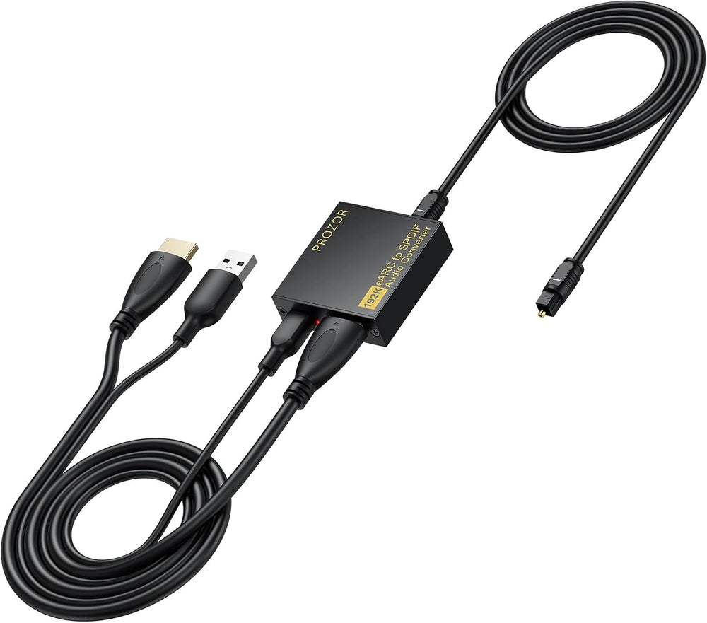 PROZOR eARC/ARC to Optical Audio Extractor, Enhanced eARC Audio Converter