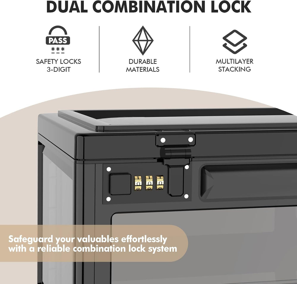 Extra Large Lock Box for Medication Safe, Medicine Lockable Storage Box with ...