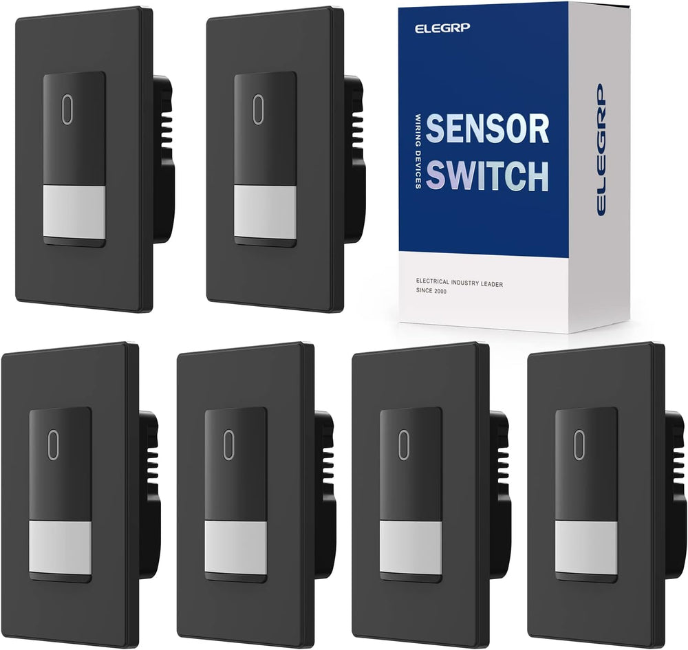 ELEGRP Occupancy Motion Sensor Light Switch, PIR Infrared Motion Activated Wa...