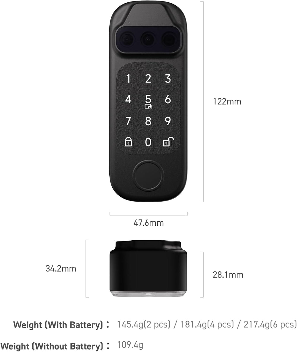 Sesame Face Pro, Smart Lock, SmartLock, Biometric Face & Palm Recognition...