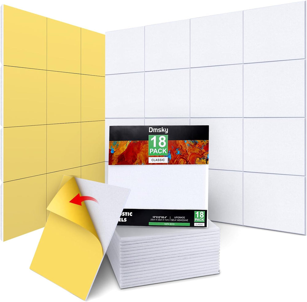 18 Pack Acoustic Panels-12"X12"X 0.4"Soundproof Wall Panels, H...