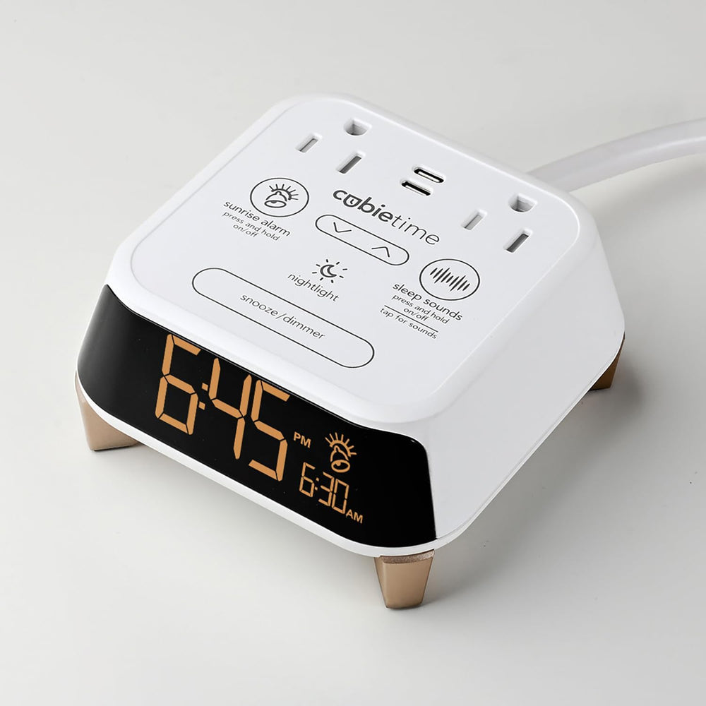 Brandstand CubieTime Zen White | Alarm Clock Charger