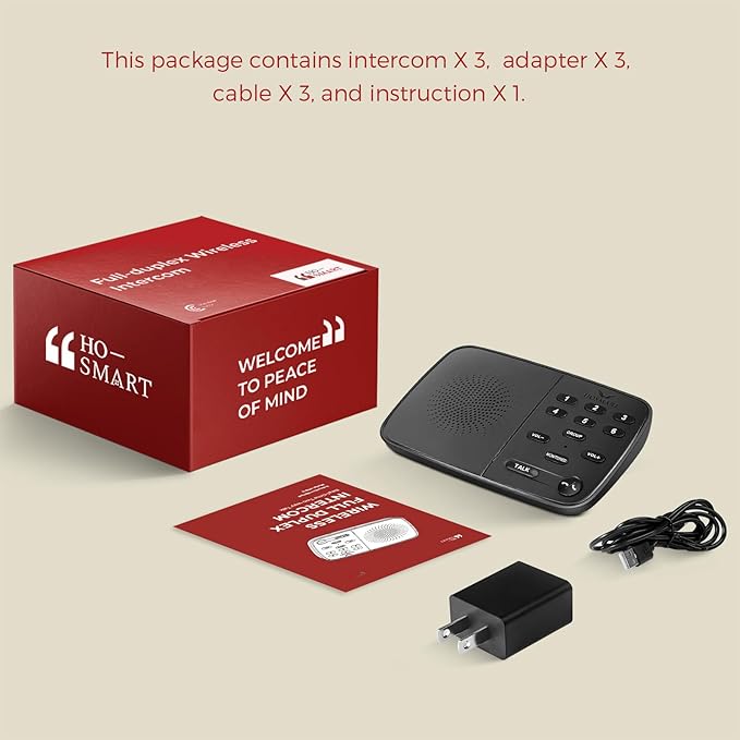 Hosmart Intercoms Wireless for Home UltraSpeak Pro, 2025 Full Duplex Wireless...